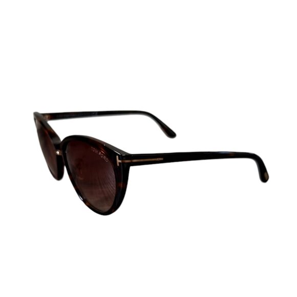 Tom Ford Gina Cat Eye Sunglasses 57MM Dark Havana Tortoise Shell main image 6